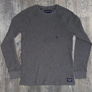 Abercrombie & Fitch Charcoal Long Sleeve Tee